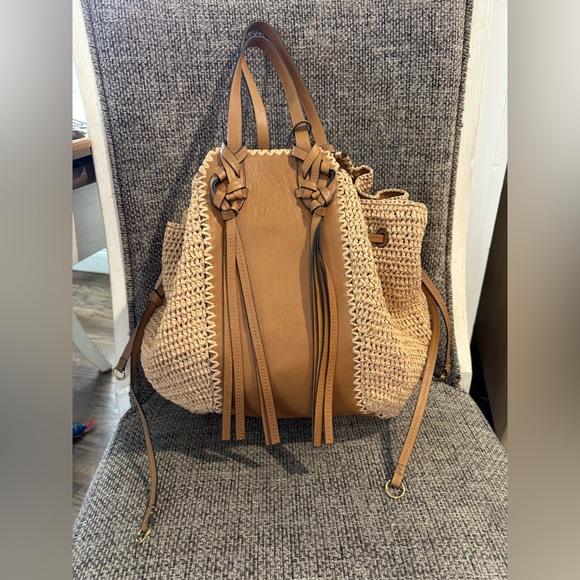 Ulla Johnson Daphne Raffia Tote Bag in Natural - Picture 7 of 14